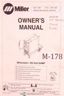 Miller Mellermatic 250 & 250MP, Welding Power Source Wire Feeder, Owner's Manual